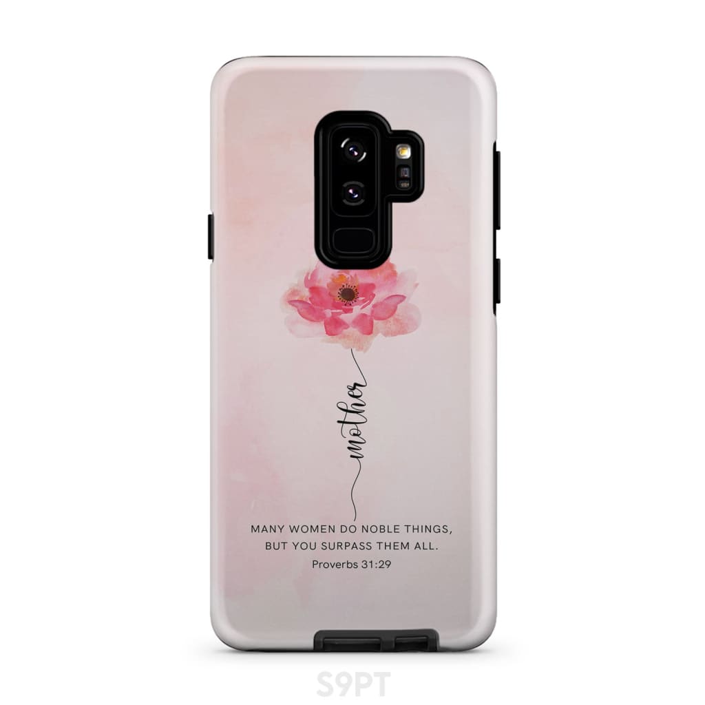 Mother - Rose Flower - Many Women Do Noble Things Proverbs 3129 Phone Case - Inspirational Bible Scripture iPhone Cases