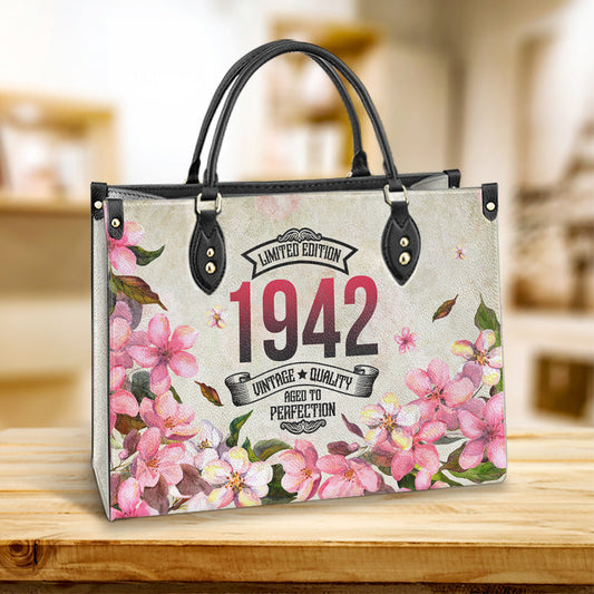 Mother 80 Gift Aged To Perfection Leather Bag - Women's Pu Leather Bag - Best Mother's Day Gifts