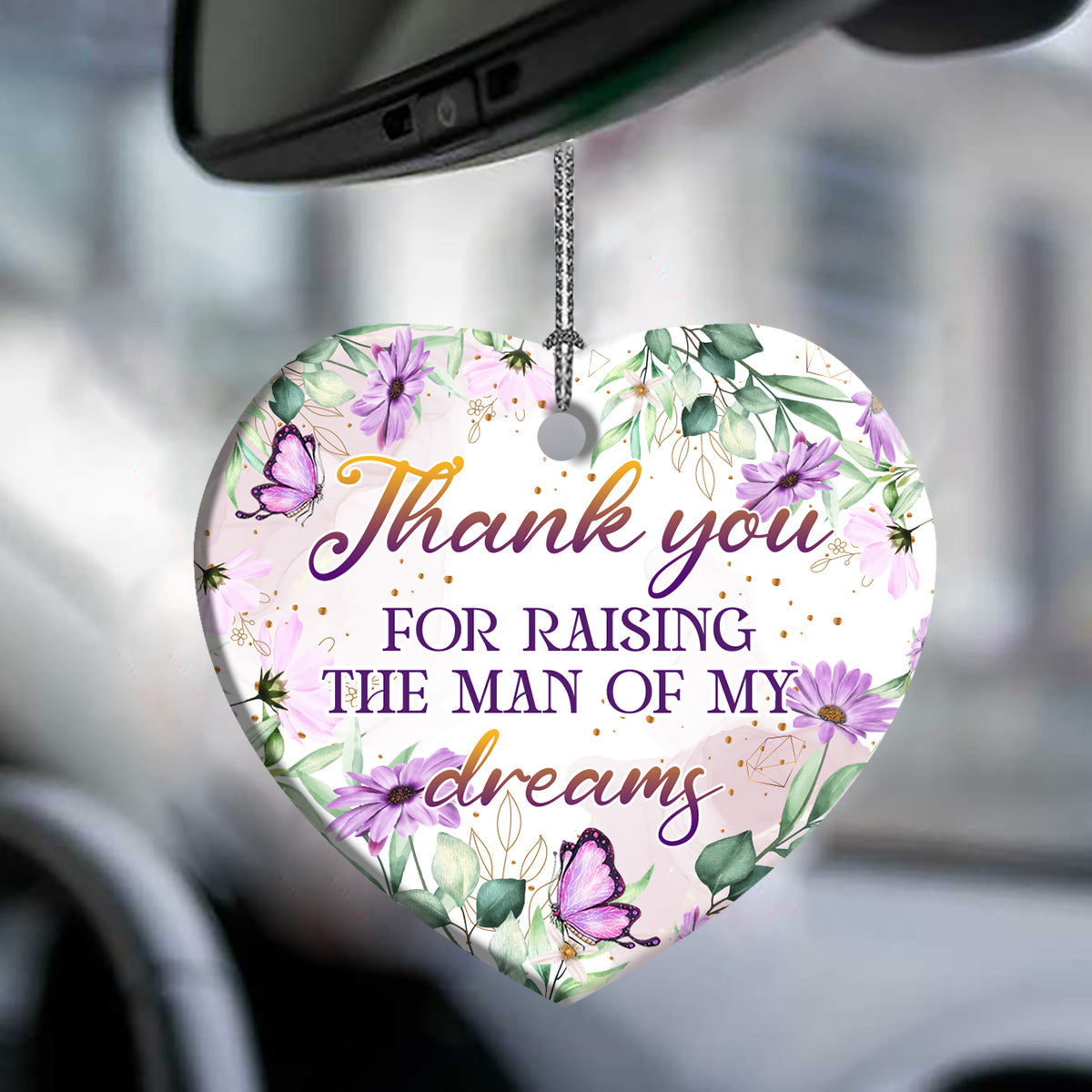 Mother In Law Gift  Raising The Man Of My Dreams Heart Ornament - Christmas Ornament - Ciaocustom