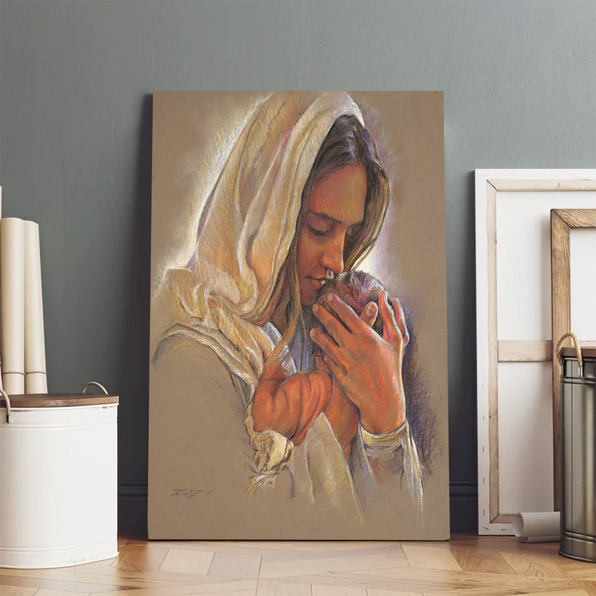 Mother's Embrace Canvas Pictures - Jesus Christ Canvas Art - Christian Wall Art