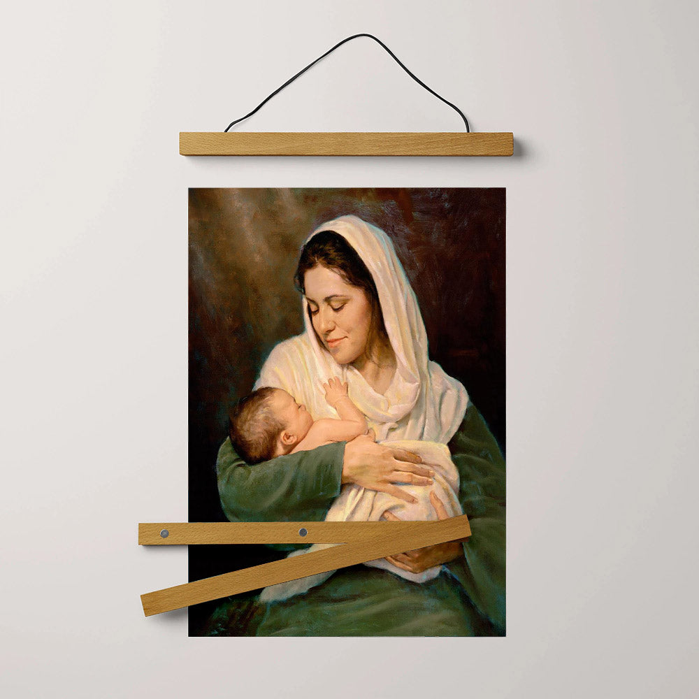 Mother's Love - Christian Gift Hanging Canvas Wall Art - Gift For Mom - Religious Canvas