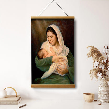 Mother's Love - Christian Gift Hanging Canvas Wall Art - Gift For Mom - Religious Canvas