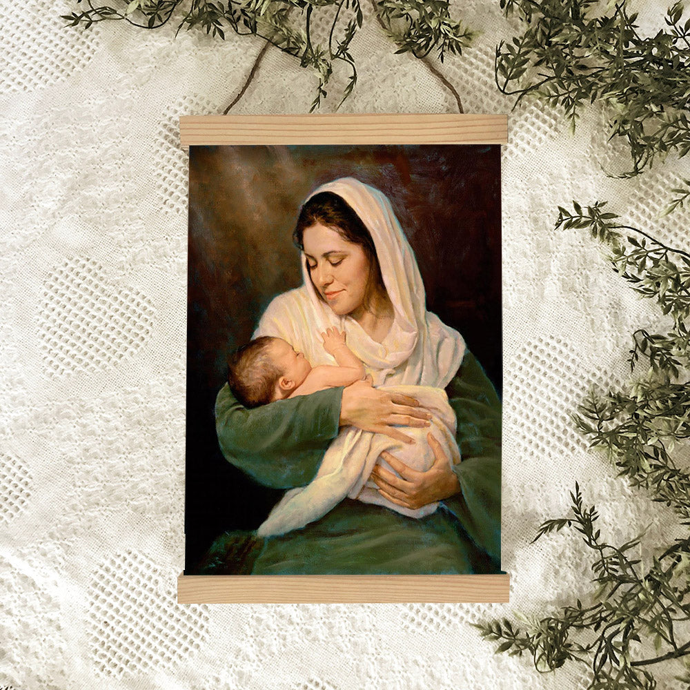 Mother's Love - Christian Gift Hanging Canvas Wall Art - Gift For Mom - Religious Canvas