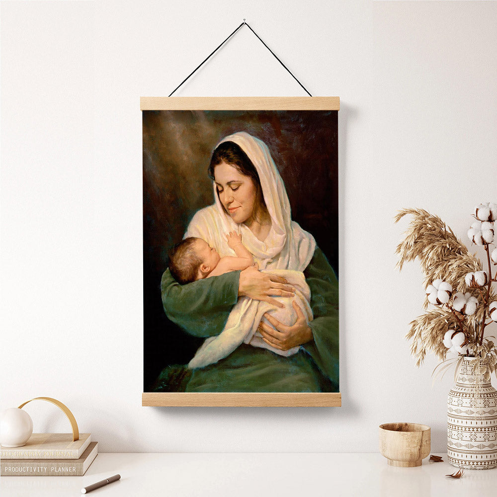 Mother's Love - Christian Gift Hanging Canvas Wall Art - Gift For Mom - Religious Canvas