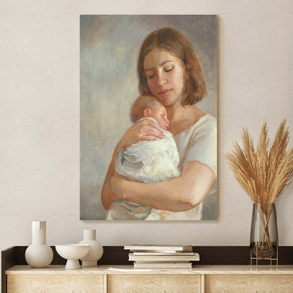 Mother's Love Canvas Wall Art - Gift For Mom