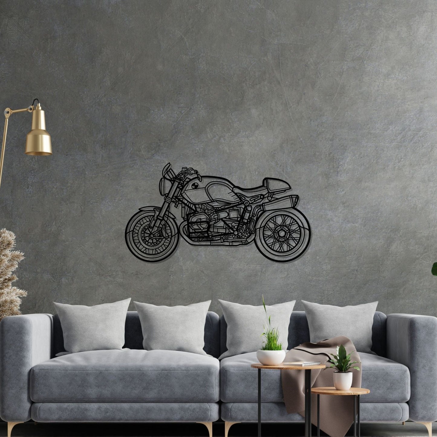 Motorcycle Metal Wall Art - Metal Motorcycle Sign - Metal Signs For Garage - Garage Decorations