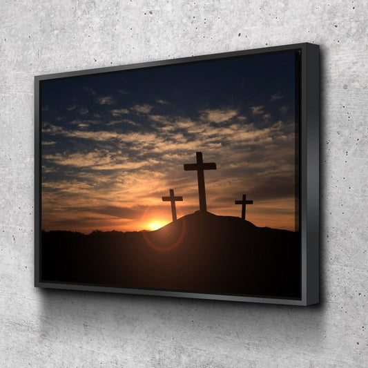 Mount Calvary Sunrise & Sunset - Christian Canvas Wall Art - Christian Canvas Wall Art