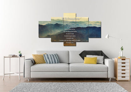 Mount Sinai Mornings & 10 Commandments Wall Art - Christian Canvas Wall Art