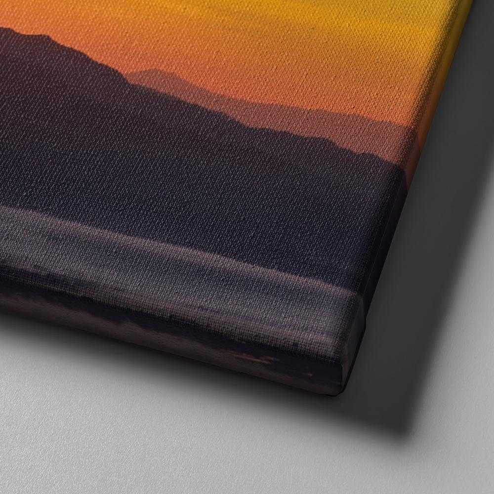 Mountain Cross As For Me And My House We Will Serve The Lord Wall Art - Christian Canvas Wall Art