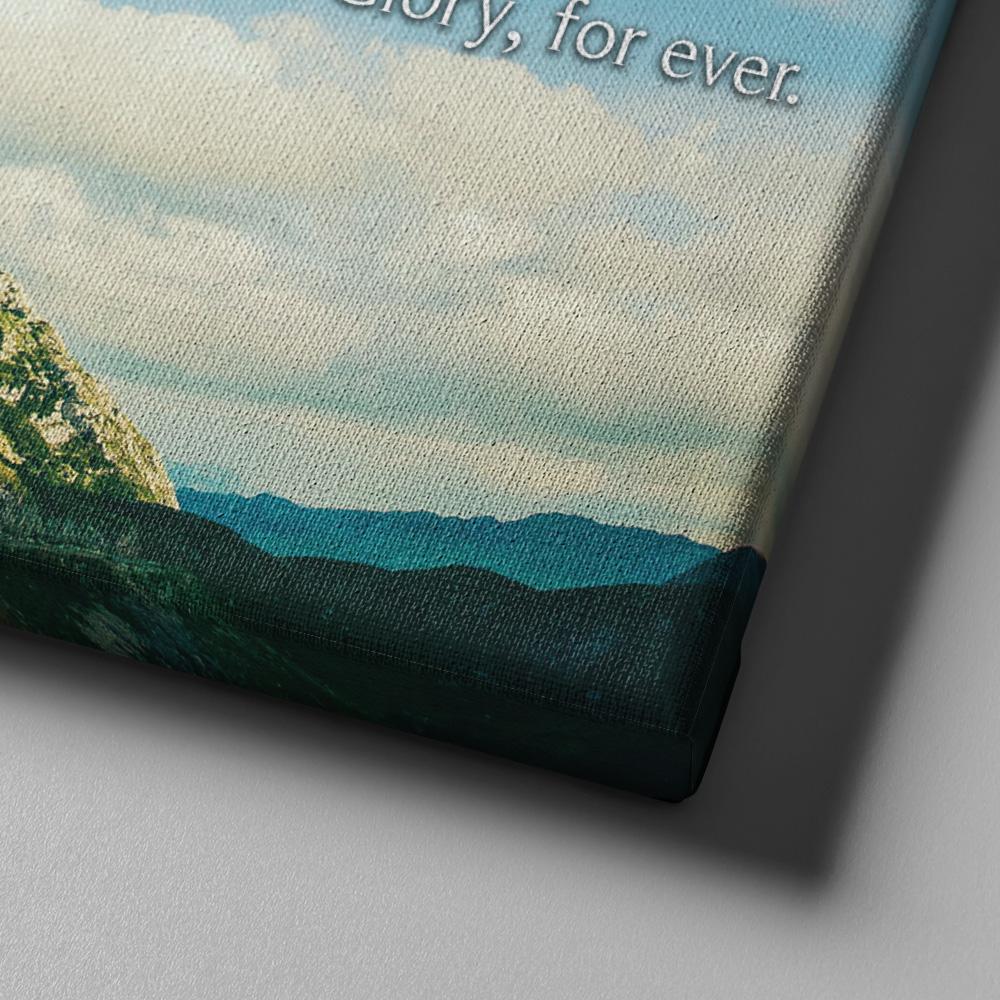 Mountain Roads & The Lords Prayer Wall Art - Christian Canvas Wall Art