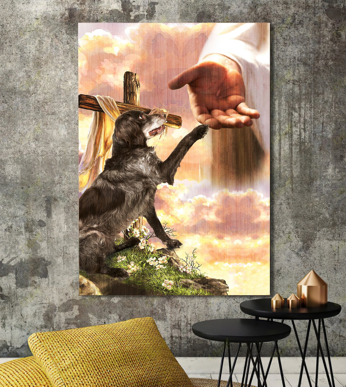 Munsterlander God Hand Photo Canvas - Canvas Decor Ideas