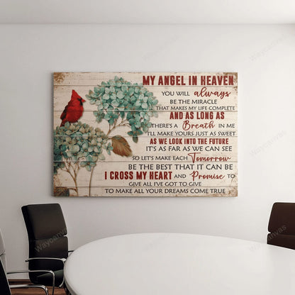 My Angel In Heaven - You'll Always Be The Miracle - Heaven Landscape Canvas Prints - Canvas Decor Ideas