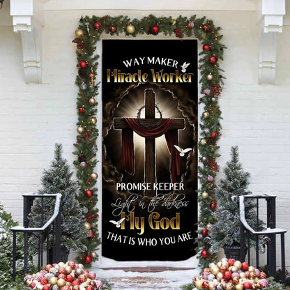 My Beautiful God Door Cover - Religious Door Decorations