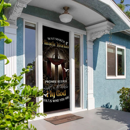 My Beautiful God Door Cover - Religious Door Decorations