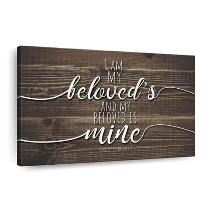 My Beloved Is Mine Canvas Wall Art - Christian Canvas Wall Art - Religious Wall Art Canvas