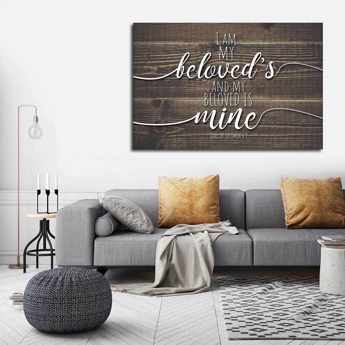 My Beloved Is Mine Canvas Wall Art - Christian Canvas Wall Art - Religious Wall Art Canvas