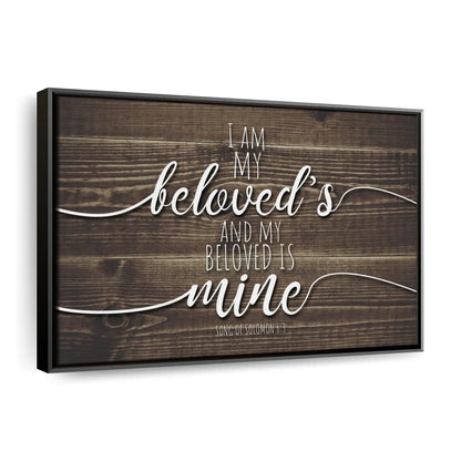 My Beloved Is Mine Canvas Wall Art - Christian Canvas Wall Art - Religious Wall Art Canvas