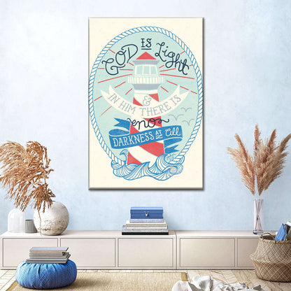 My Captain God Is Light Canvas Wall Art - Canvas Religious Wall Art - Christian Wall Decor Living Room