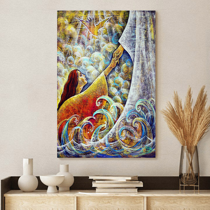 My Comforter Christian Painting Grace Encounter With Jesus - Jesus Canvas Art - Christian Wall Art