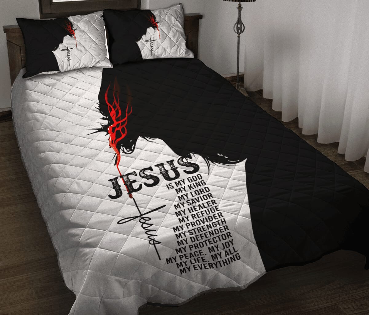 My Everything Jesus Quilt Bedding Set - Christian Bedding Sets