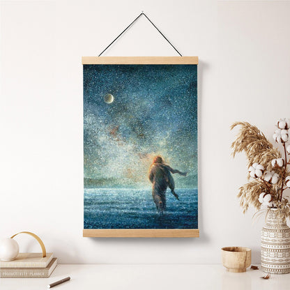 My Father's Creations Hanging Canvas Wall Art - Jesus Picture - Jesus Portrait Canvas - Religious Canvas