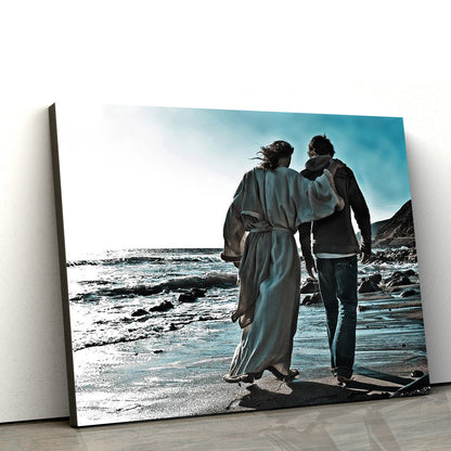 My Friend Canvas Wall Art - Jesus Picture - Christian Wall Decor
