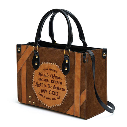 My God That Is Who You Are Christian Leather Handbag - Religious Gifts For Women - Women Pu Leather Bag