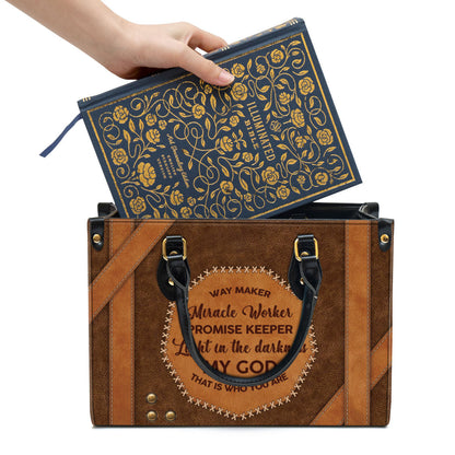 My God That Is Who You Are Christian Leather Handbag - Religious Gifts For Women - Women Pu Leather Bag