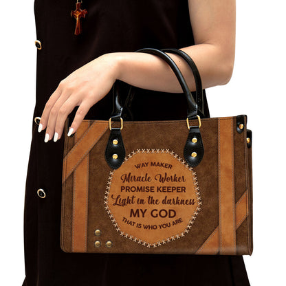 My God That Is Who You Are Christian Leather Handbag - Religious Gifts For Women - Women Pu Leather Bag