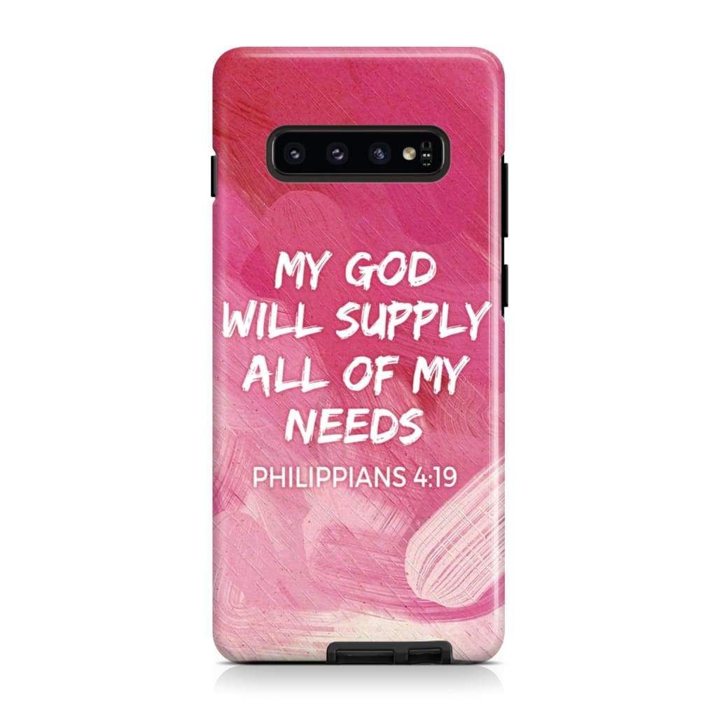 My God Will Supply All Of My Needs Philippians 419 Phone Case - Scripture Phone Cases - Iphone Cases Christian