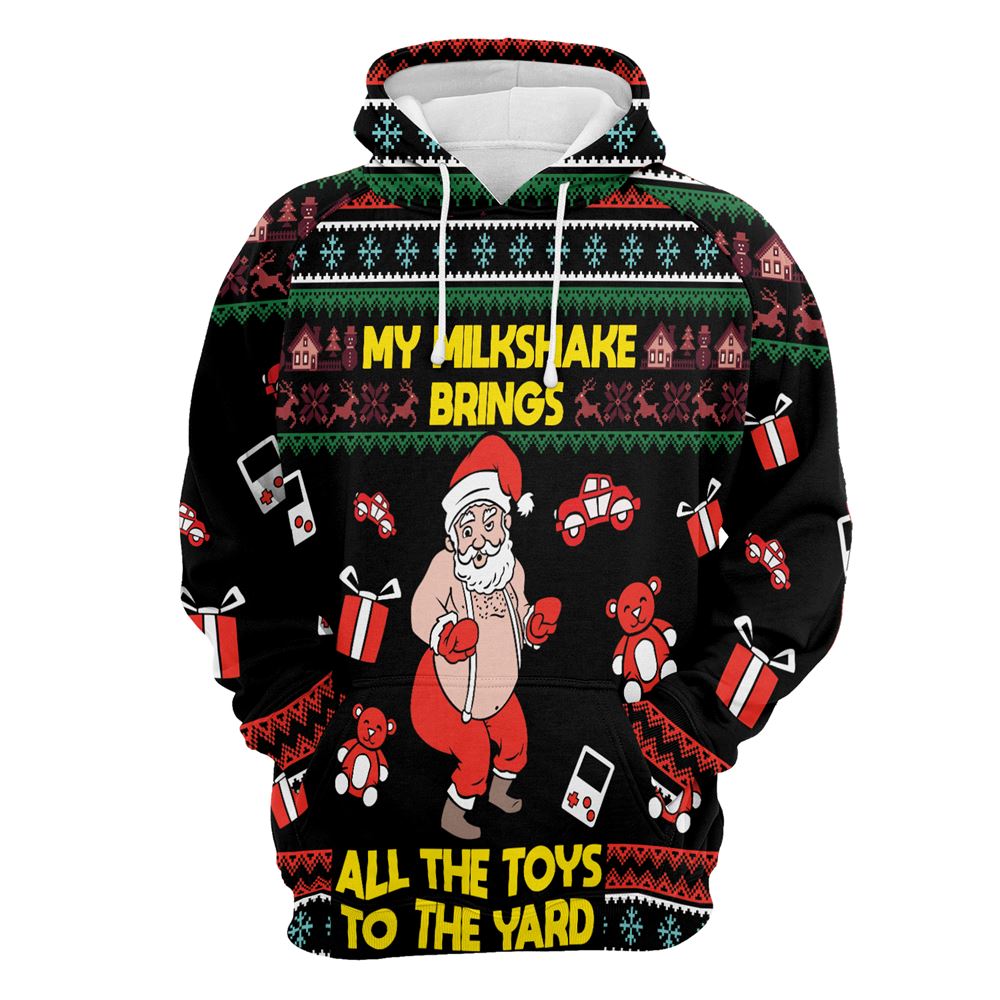 My Milkshake Bring Christmas All Over Print 3D Hoodie For Men And Women, Best Gift For Dog lovers, Best Outfit Christmas