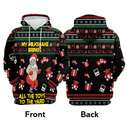 My Milkshake Bring Christmas All Over Print 3D Hoodie For Men And Women, Best Gift For Dog lovers, Best Outfit Christmas