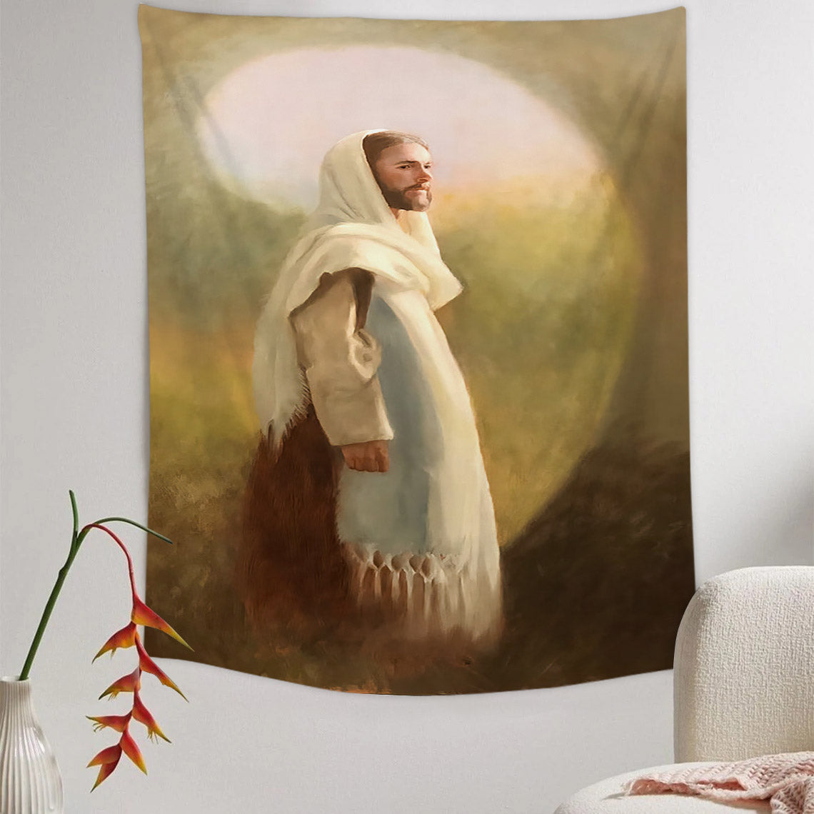 My Peace Be Unto You Tapestry - Jesus Picture - Religious Tapestry - Christian Tapestry Wall Hangings