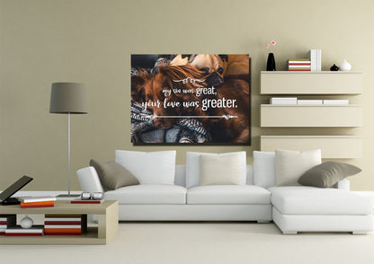 My Sin Was Great, Your Love Was Greater Canvas Wall Art Print - Christian Canvas Wall Art