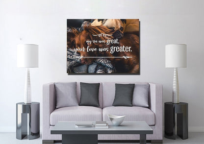 My Sin Was Great, Your Love Was Greater Canvas Wall Art Print - Christian Canvas Wall Art