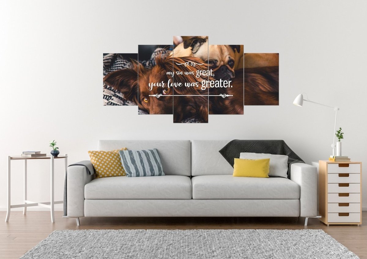 My Sin Was Great, Your Love Was Greater Canvas Wall Art Print - Christian Canvas Wall Art
