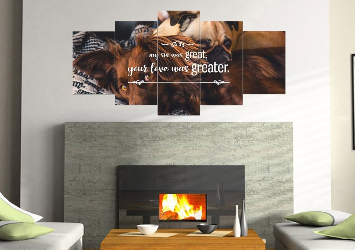 My Sin Was Great, Your Love Was Greater Canvas Wall Art Print - Christian Canvas Wall Art