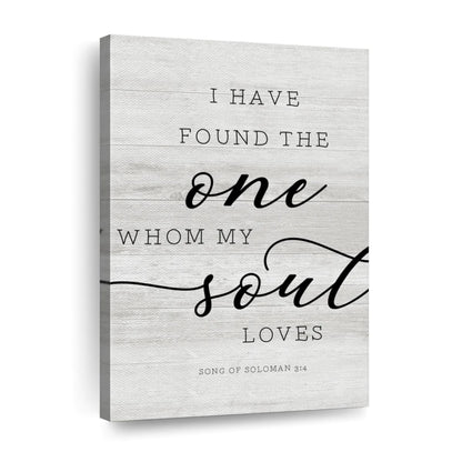 My Soul Loves Canvas Wall Art - Canvas Religious Wall Art - Christian Wall Decor Living Room