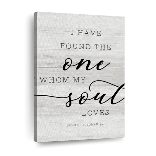 My Soul Loves Canvas Wall Art - Canvas Religious Wall Art - Christian Wall Decor Living Room