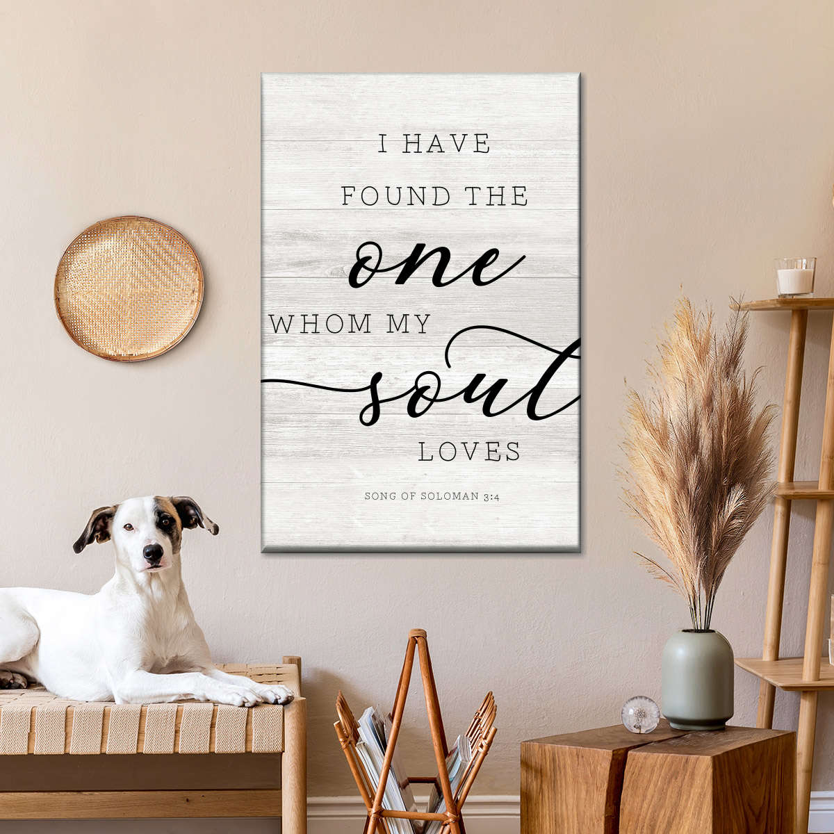 My Soul Loves Canvas Wall Art - Canvas Religious Wall Art - Christian Wall Decor Living Room
