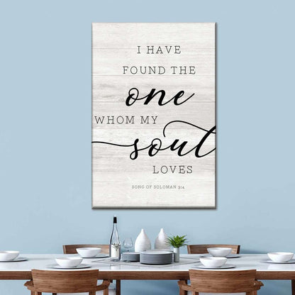 My Soul Loves Canvas Wall Art - Canvas Religious Wall Art - Christian Wall Decor Living Room