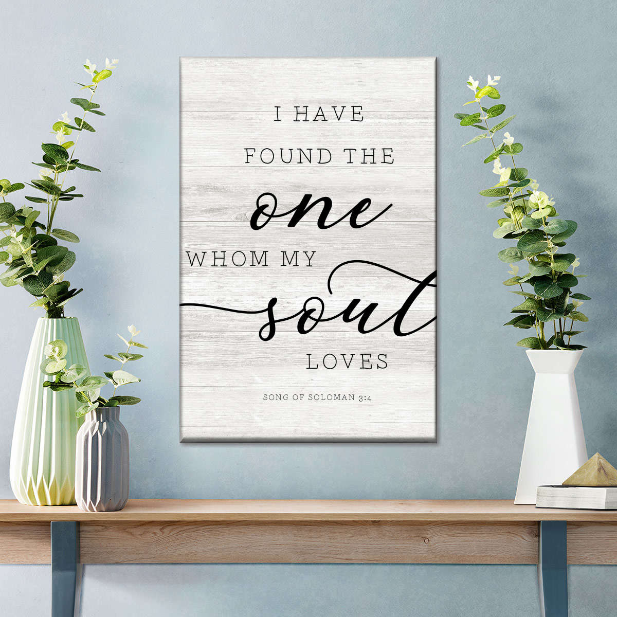 My Soul Loves Canvas Wall Art - Canvas Religious Wall Art - Christian Wall Decor Living Room