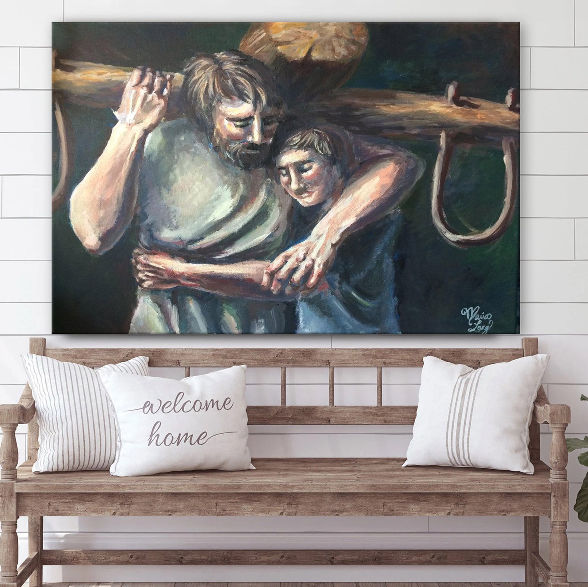 My Yoke Is Easy - Jesus Canvas Pictures - Christian Wall Art