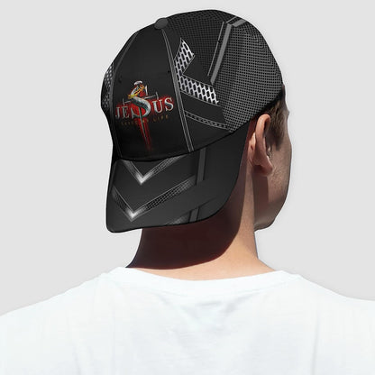 Nails Cross With Crown Of Thorn Jesus Saved My Life All Over Print Baseball Cap - Christian Hats For Men Women