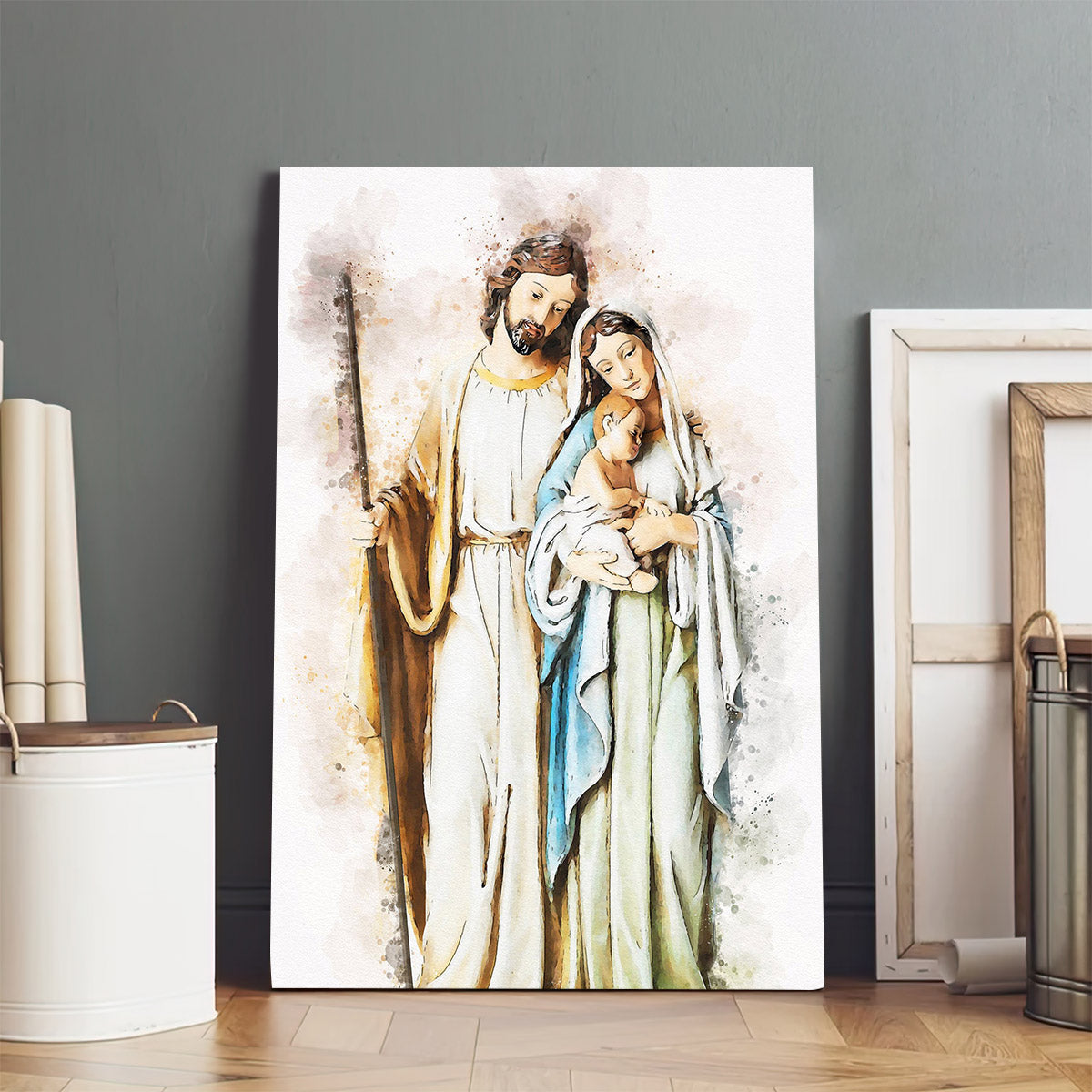 Nativity Holy Family Art Christian Art Catholic - Canvas Pictures - Jesus Canvas Art - Christian Wall Art