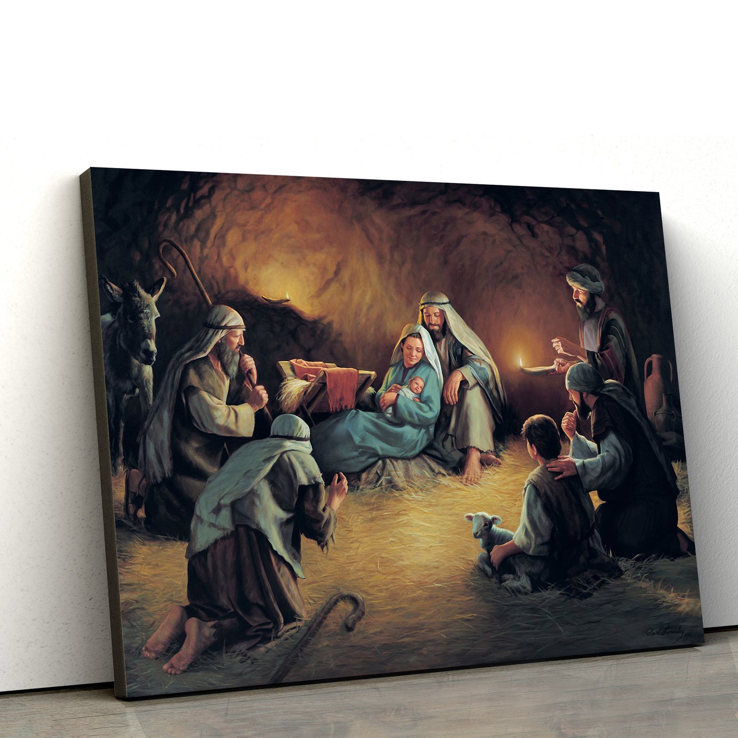 Nativity Of Jesus - Jesus Canvas Wall Art - Christian Wall Art