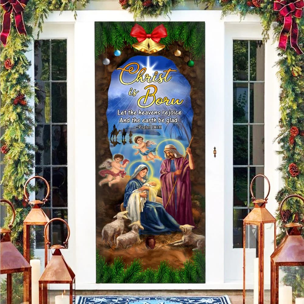 Nativity Of Jesus Door Cover - Jesus Christ Door Cover - Religious Door Decorations - Christian Home Decor