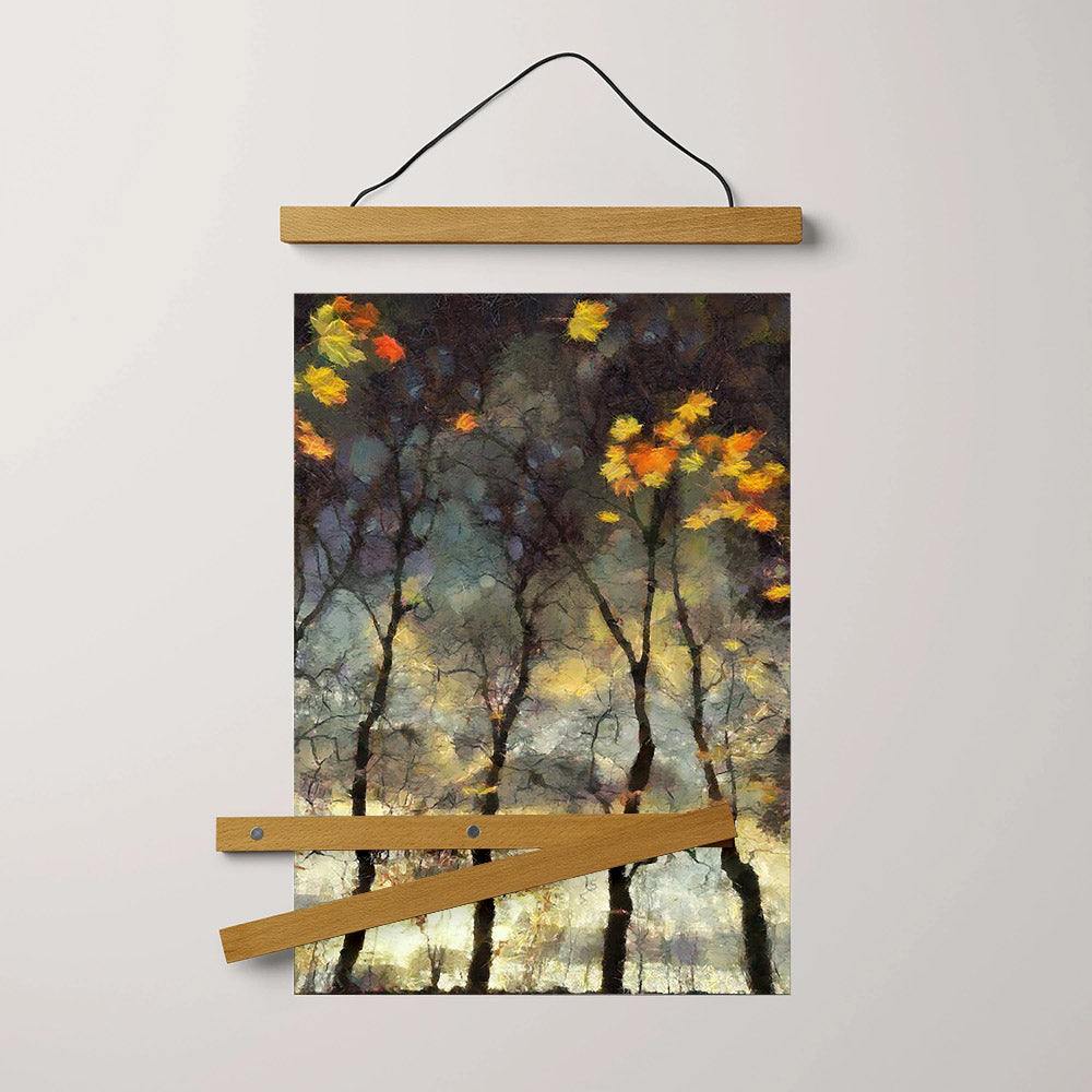 Nature Trees Forest Painting Hanging Canvas Wall Art - Canvas Wall Decor - Home Decor Living Room