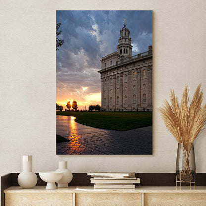 Nauvoo Temple Path Canvas Pictures - Jesus Canvas Art - Christian Wall Art