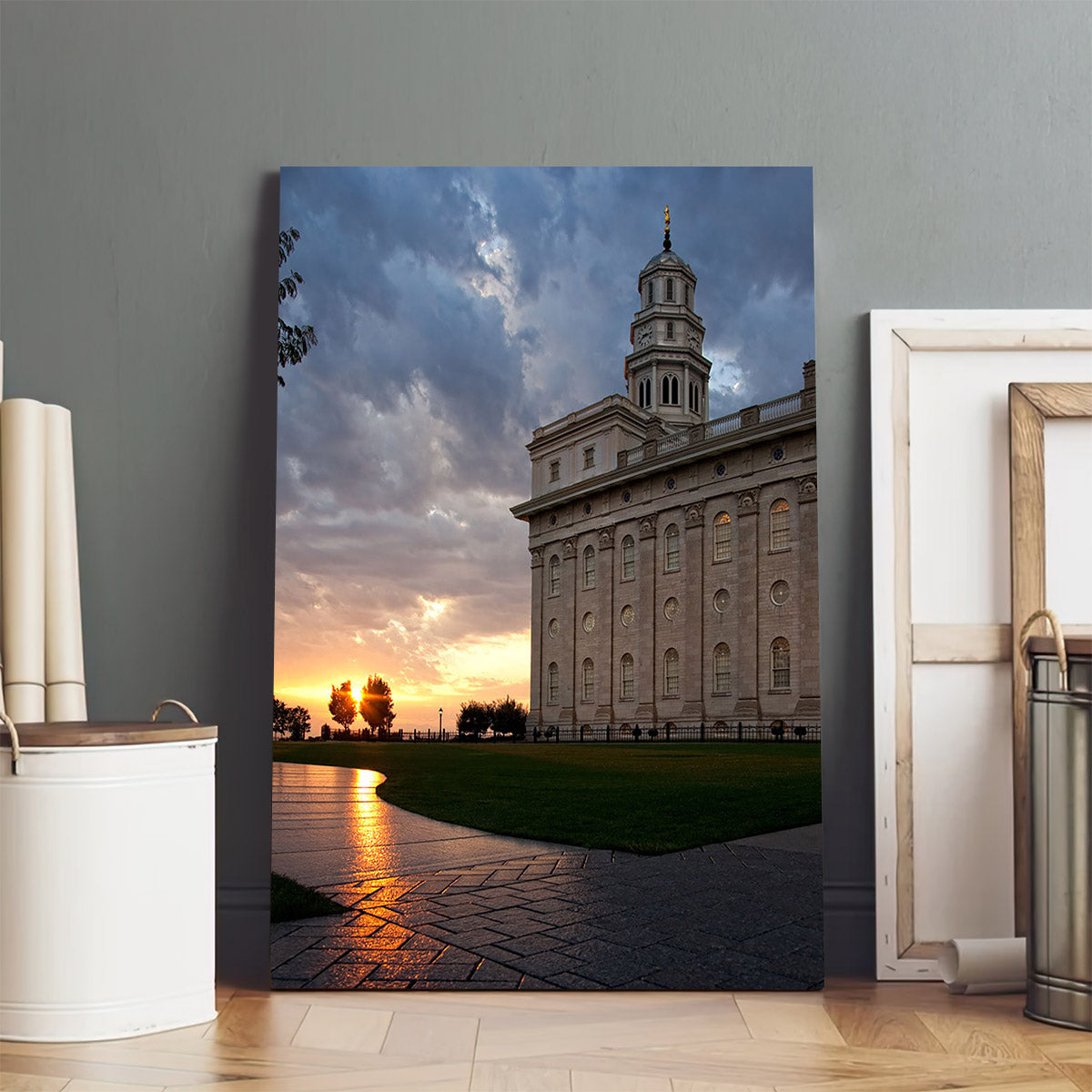 Nauvoo Temple Path Canvas Pictures - Jesus Canvas Art - Christian Wall Art
